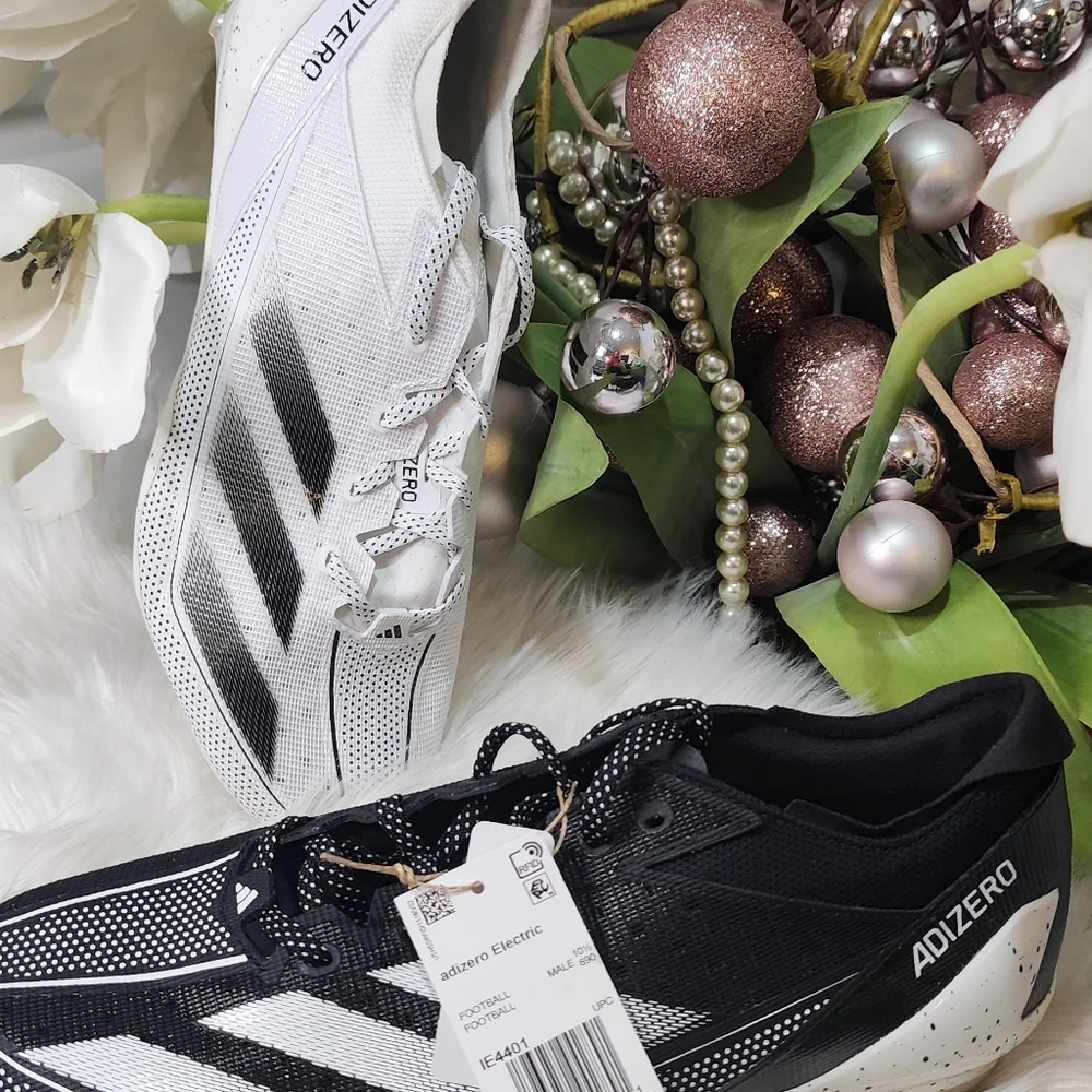 Adidas Adizero Electric Football Cleats Men's 11 Snack Attack White Black IE4401